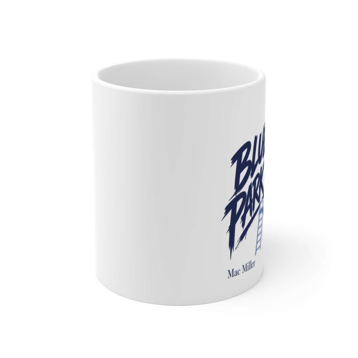 Mac Miller "Blue Slide Park Forever" White Mug - alternate angle 1, merchandise