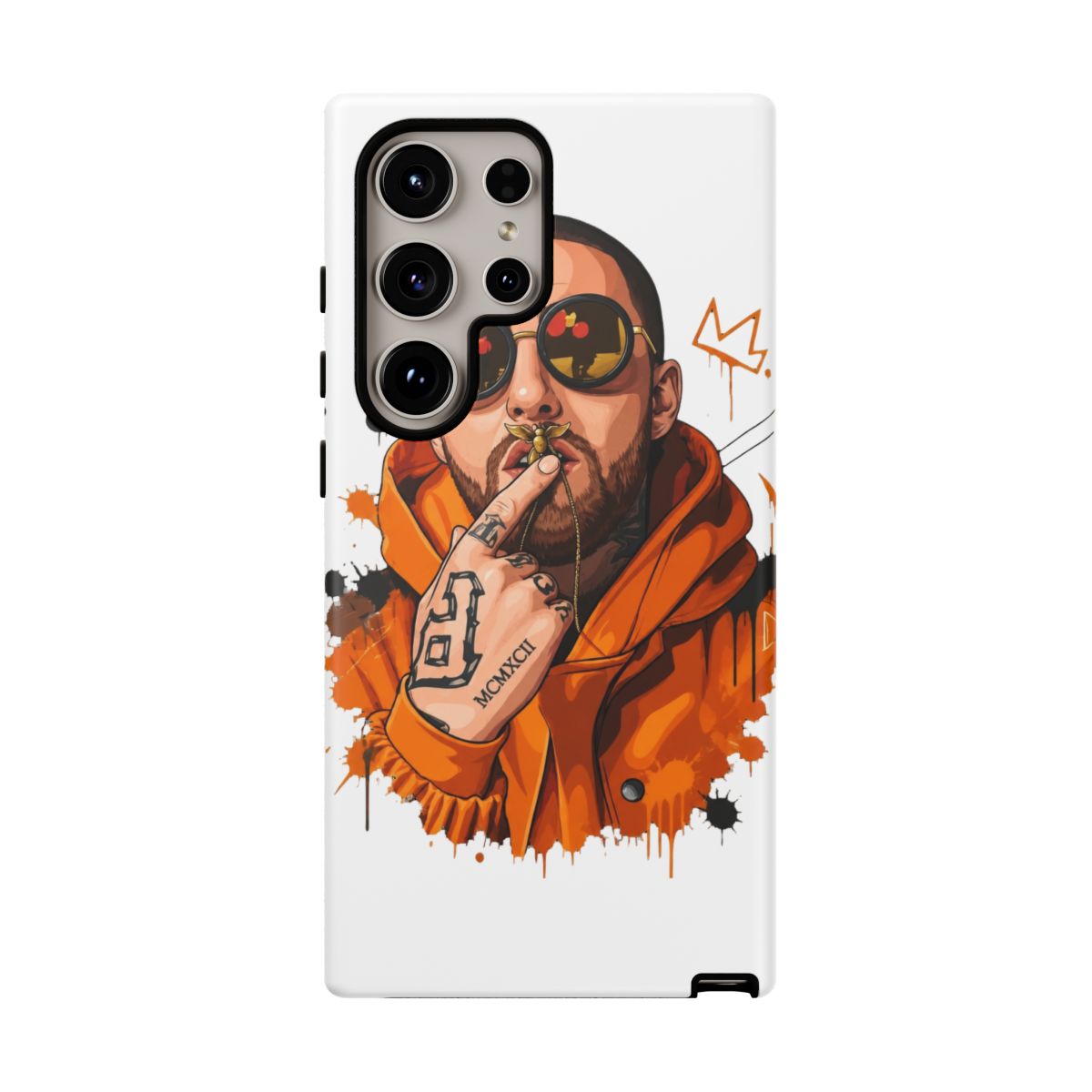 mac miller vector illustration Phone Case - alternate angle 1, merchandise