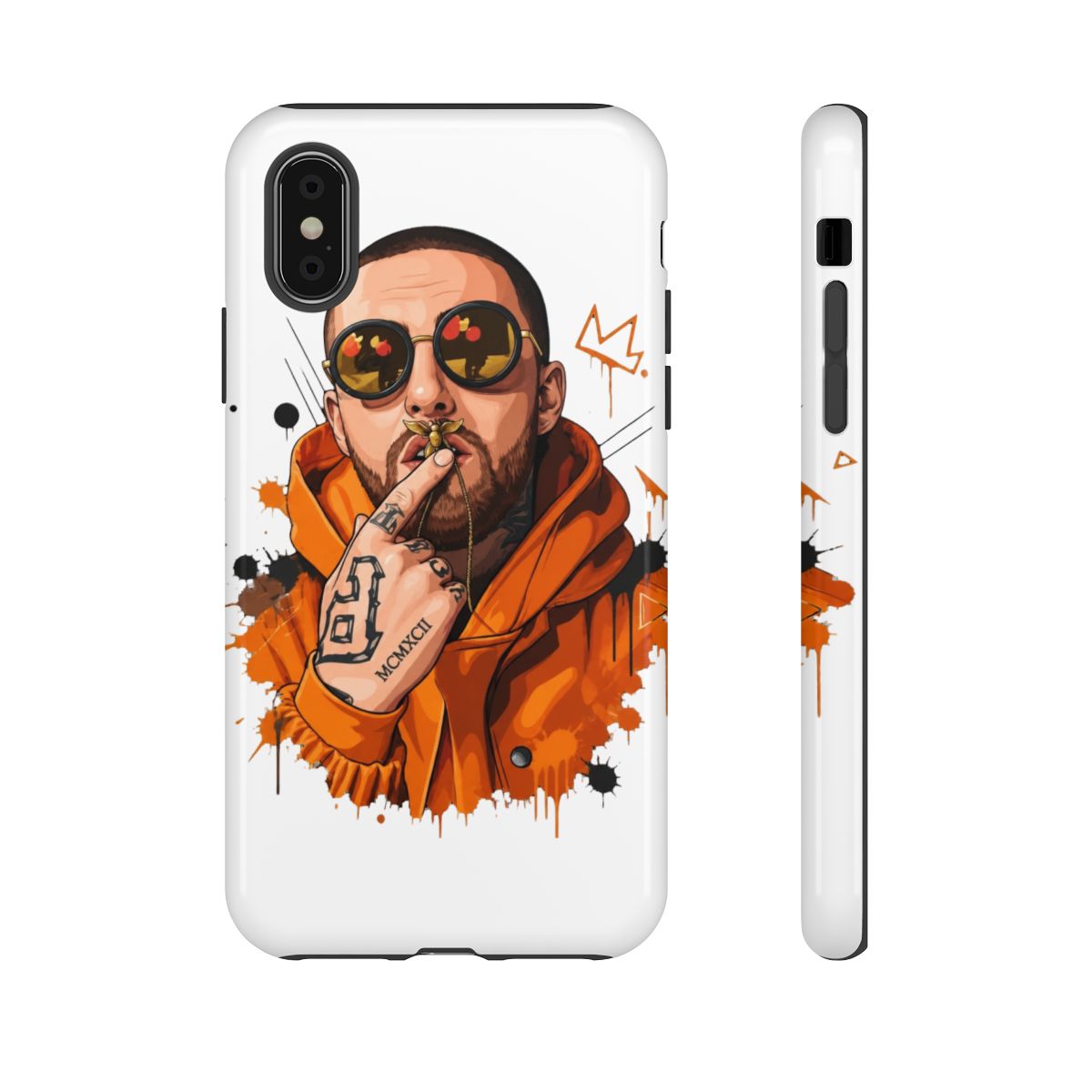 mac miller vector illustration Phone Case - alternate angle 1, merchandise