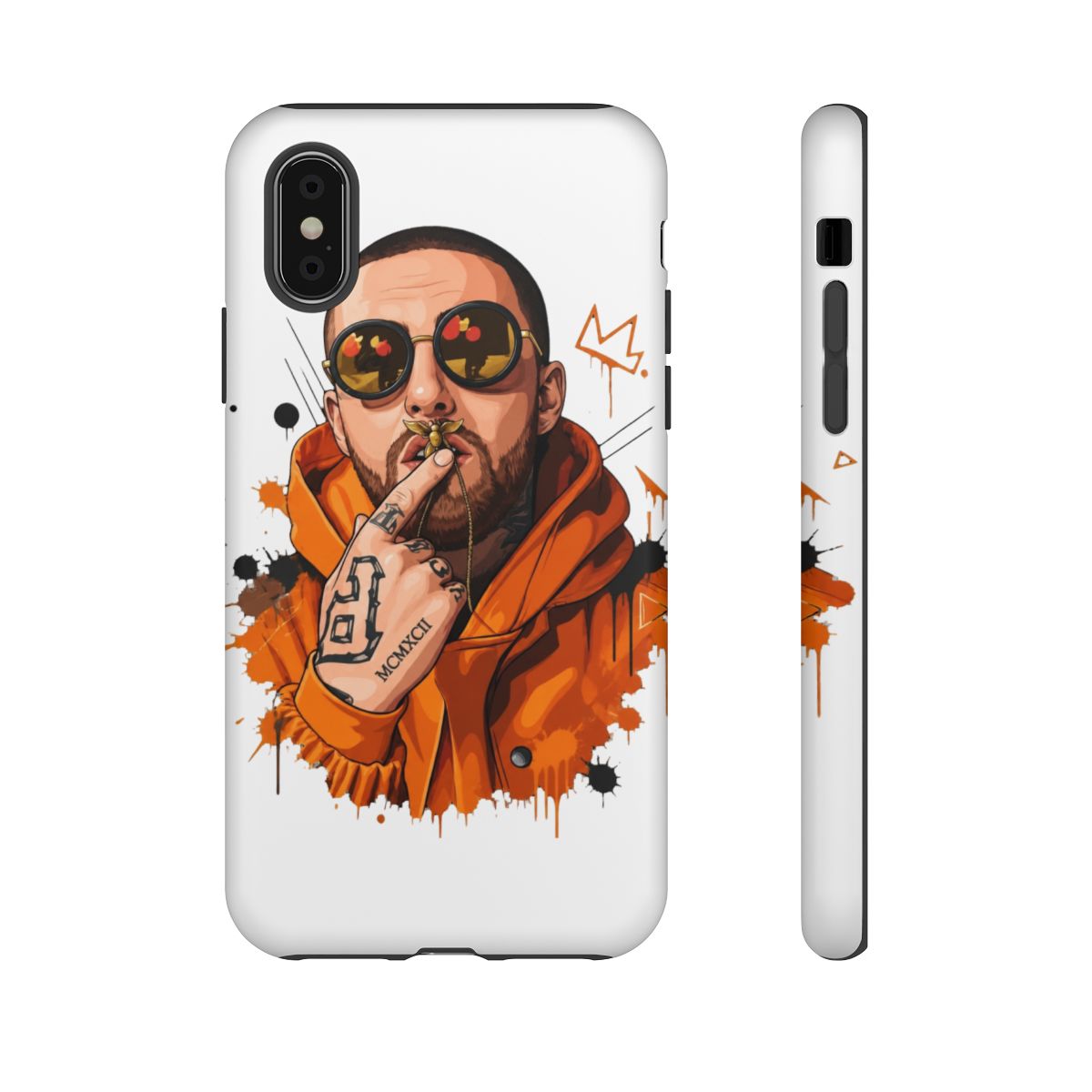 mac miller vector illustration Phone Case - alternate angle 2, merchandise