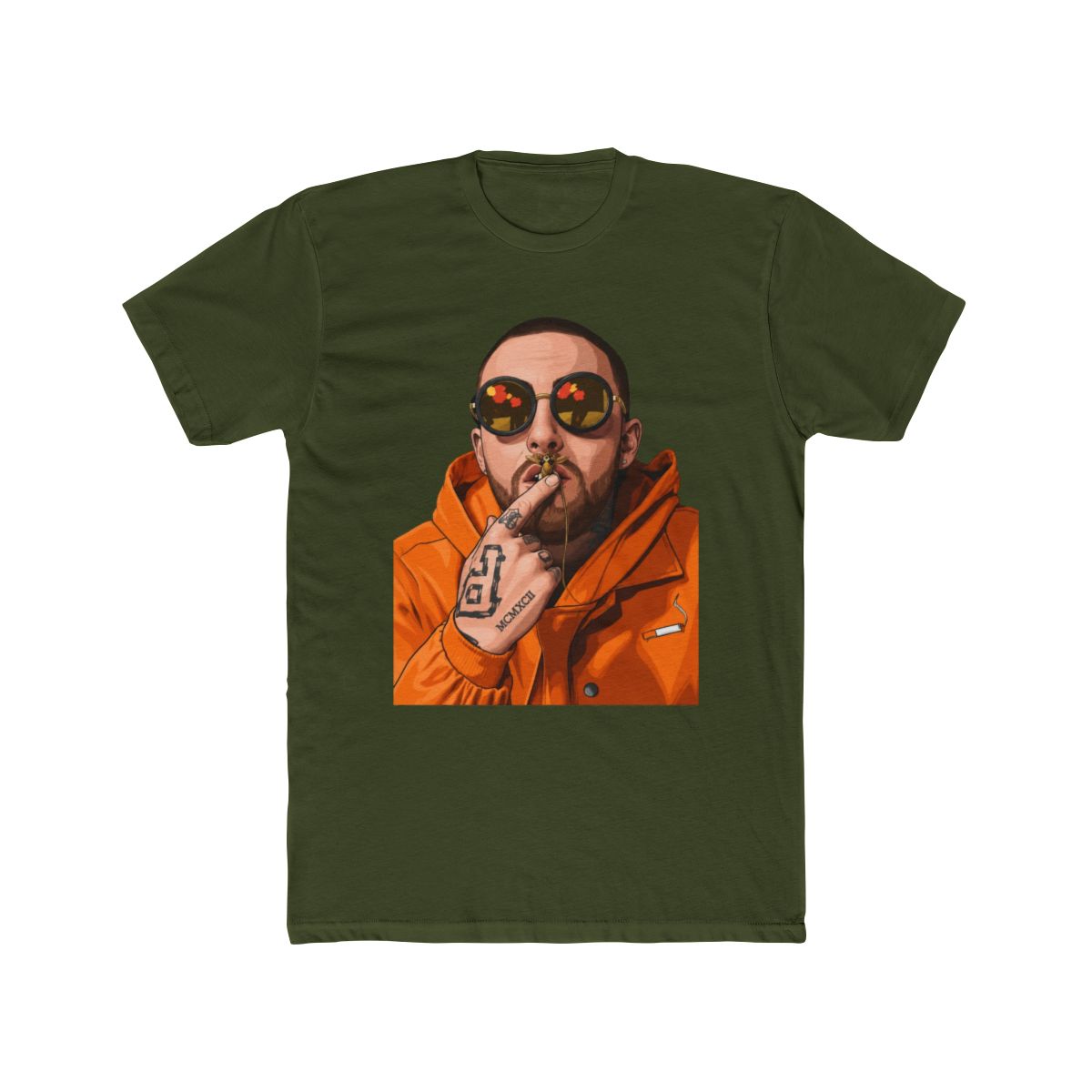 mac miller vector illustration T Shirt - alternate angle 3, merchandise