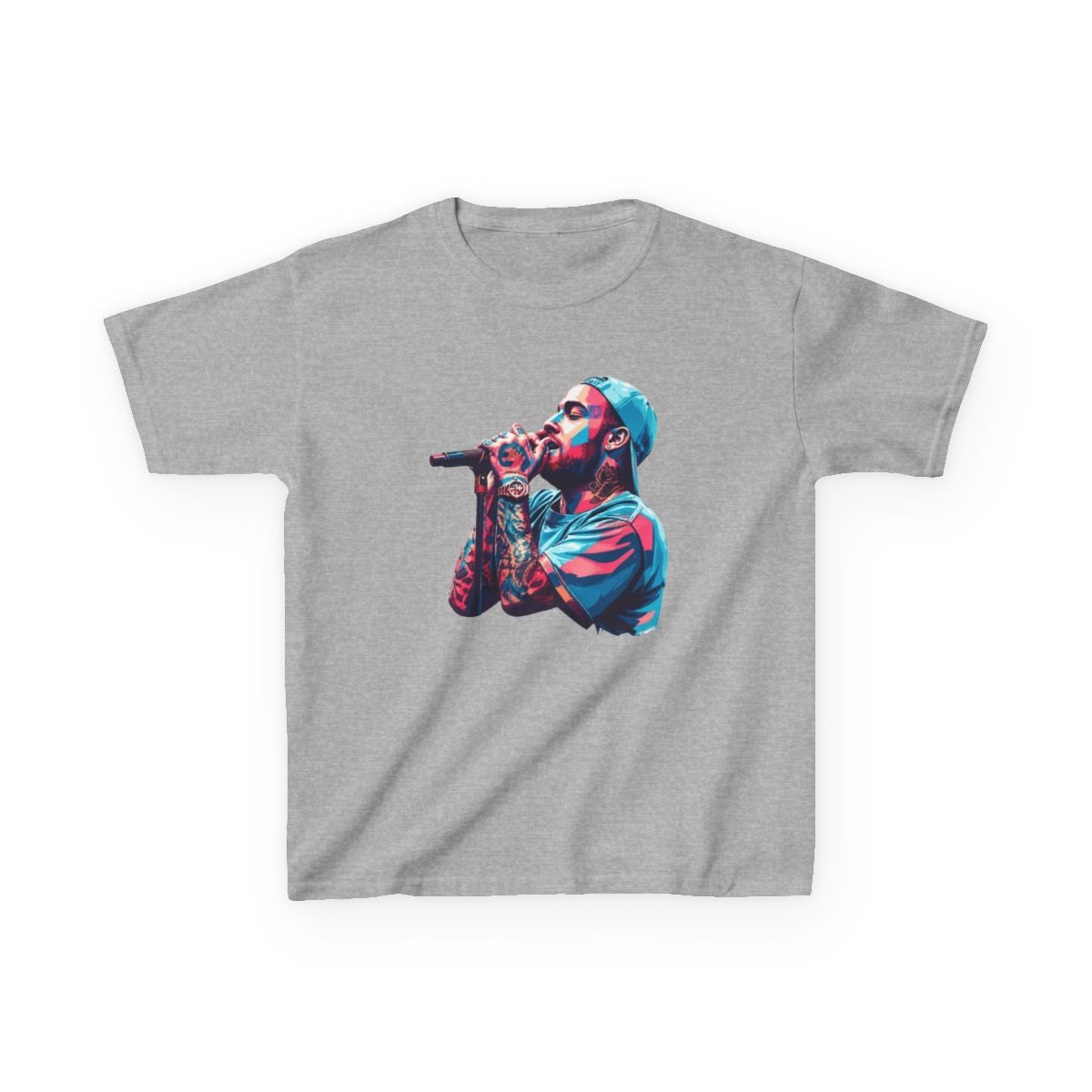Mac Wpap Pop Art Miller - rapper Kids T-Shirt | Mac Miller - alternate angle 3, merchandise