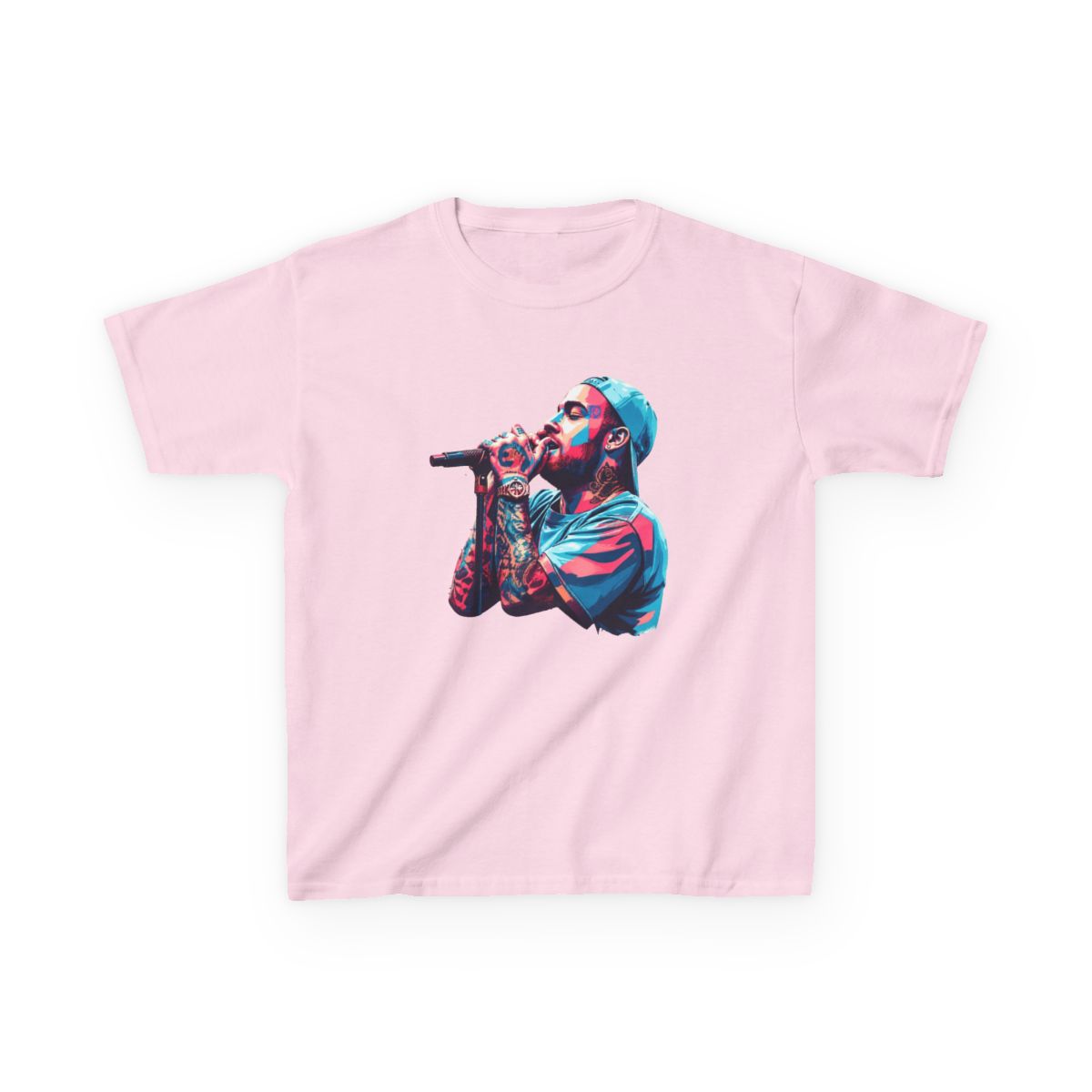 Mac Wpap Pop Art Miller - rapper Kids T-Shirt | Mac Miller - alternate angle 5, merchandise