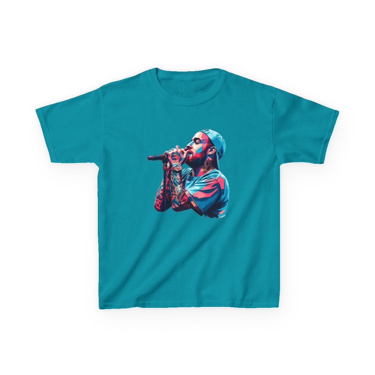 Mac Wpap Pop Art Miller - rapper Kids T-Shirt | Mac Miller - alternate angle 3, merchandise