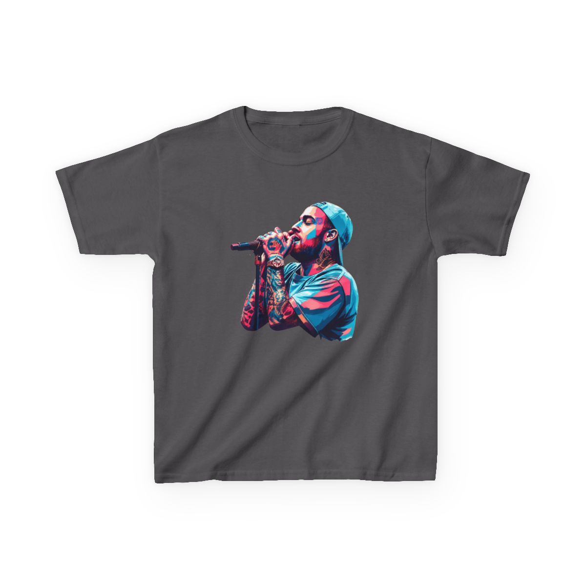 Mac Wpap Pop Art Miller - rapper Kids T-Shirt | Mac Miller - alternate angle 4, merchandise